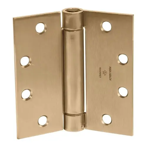 Steel Standard Weight Full Mortise Spring Hinge Satin Bronze Steel Standard Weight Full Mortise Spring Hinge Satin Bronze