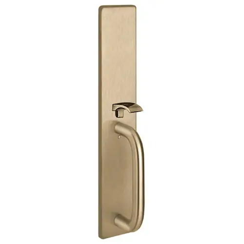 Apex and Olympian Series Wide Stile Trim, Thumb Piece Always Active, C Design Pull, Requires 1-1/4" Mortise Type Cylinder, Satin Brass Apex and Olympian Series Wide Stile Trim, Thumb Piece Always Active, C Design Pull, Requires 1-1/4" Mortise Type Cylinder, Satin Brass