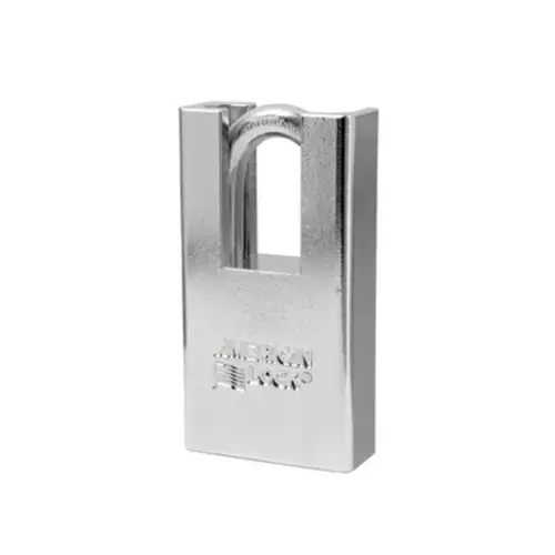 1-3/4" Wide Solid Steel Body, 1-1/8" Tall 5/16" Diameter Hardened Boron Alloy Shackle, 5 Pin Cylinder, Shrouded Shackle shrouded shackle rekeyable solid steel padlock 1-3/4" Wide Solid Steel Body, 1-1/8" Tall 5/16" Diameter Hardened Boron Alloy Shackle, 5 Pin Cylinder, Shrouded Shackle shrouded shackle rekeyable solid steel padlock