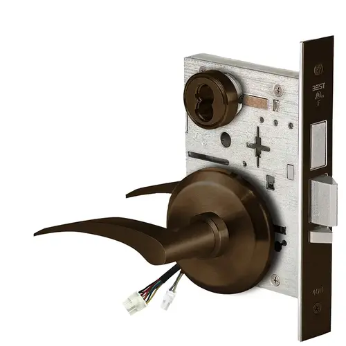 Electric Mortise Lock Dark Bronze Painted Electric Mortise Lock Dark Bronze Painted