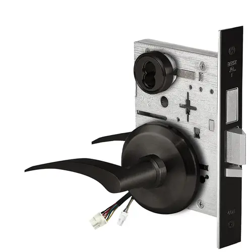 Electric Mortise Lock Flat Black Coated Electric Mortise Lock Flat Black Coated