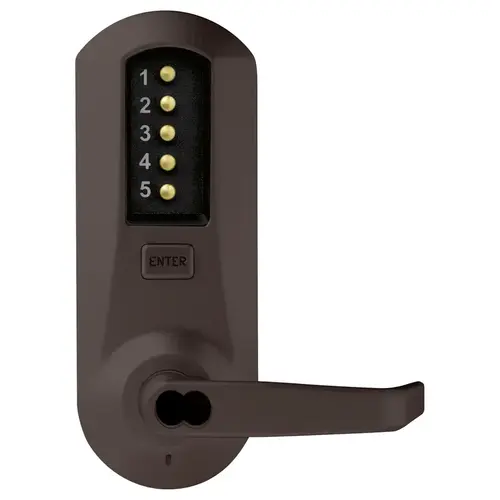 Pushbutton Lock Dark Bronze Brass Accents Pushbutton Lock Dark Bronze Brass Accents