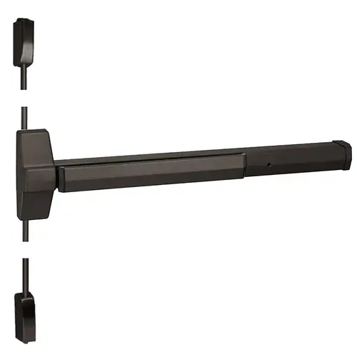 Exit Device Satin Nickel Plated Blackened Satin Relieved CC Exit Device Satin Nickel Plated Blackened Satin Relieved CC