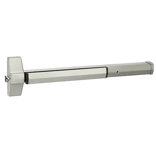 Exit Device Satin Nickel Plated Clear Coated Exit Device Satin Nickel Plated Clear Coated