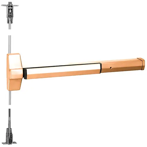 Exit Device Bright Bronze Clear Coated Exit Device Bright Bronze Clear Coated