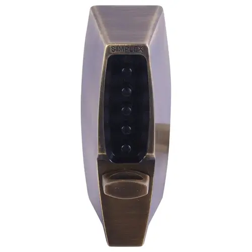 Pushbutton Lock Satin Brass Blackened Satin Relieved Clear Coated Pushbutton Lock Satin Brass Blackened Satin Relieved Clear Coated