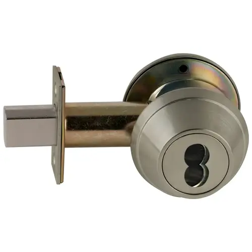 Deadlock Satin Nickel Plated Clear Coated Deadlock Satin Nickel Plated Clear Coated