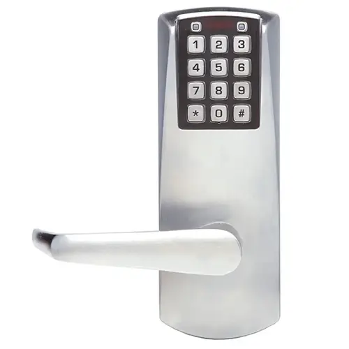 E-Plex 2066 Series Electronic Pushbutton Keyless Mortise Lock Satin Chrome E-Plex 2066 Series Electronic Pushbutton Keyless Mortise Lock Satin Chrome