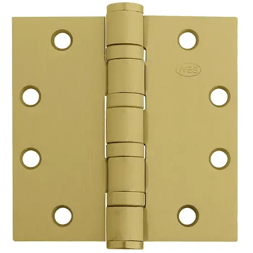 Hinge Satin Brass Plated Clear Coated Hinge Satin Brass Plated Clear Coated