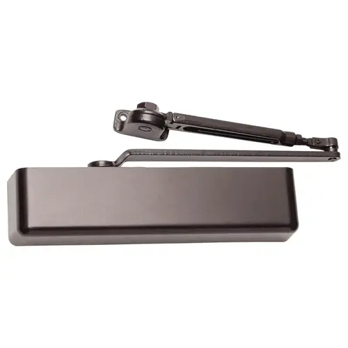 Medium-Duty Multi-Sized-Hold-Open Door Closer - Full Cover Damper (MOQ=:1, Pkg Qty=1) Dark Bronze Painted Medium-Duty Multi-Sized-Hold-Open Door Closer - Full Cover Damper (MOQ=:1, Pkg Qty=1) Dark Bronze Painted