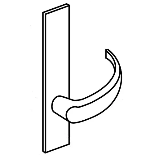 Mortise Lock Bright Nickel Plated Clear Coated