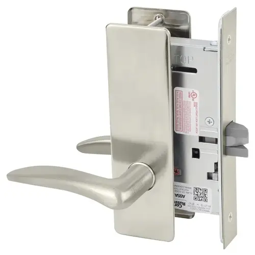 Mortise Lock Satin Nickel Plated Clear Coated Mortise Lock Satin Nickel Plated Clear Coated