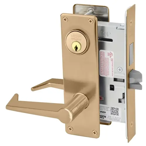Mortise Lock Satin Bronze Clear Coated Mortise Lock Satin Bronze Clear Coated