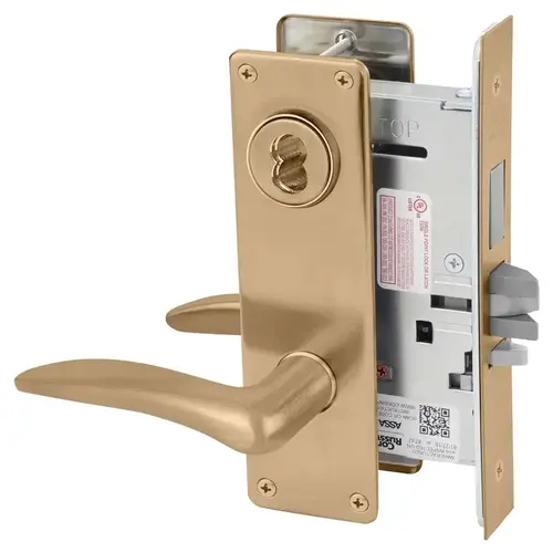 Mortise Lock Satin Bronze Clear Coated Mortise Lock Satin Bronze Clear Coated