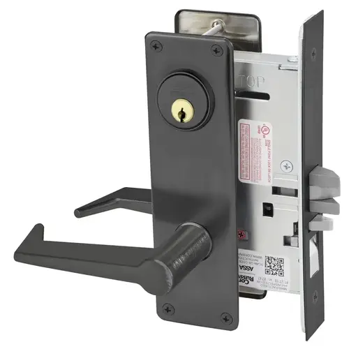 Mortise Lock Black Oxidized Bronze, Oil Rubbed Mortise Lock Black Oxidized Bronze, Oil Rubbed