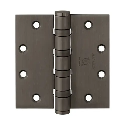 T4A3786 Square Corner 5 Knuckle Ball Bearing Full Mortise Hinge, Heavy Weight Dark Oxidized Satin Bronze T4A3786 Square Corner 5 Knuckle Ball Bearing Full Mortise Hinge, Heavy Weight Dark Oxidized Satin Bronze