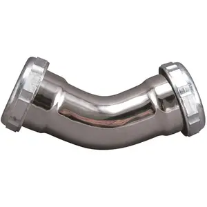 Keeney 671PC 1-1/4 in. x 1-1/4 in. 22-Gauge Brass 45-Degree Elbow Fitting, Chrome