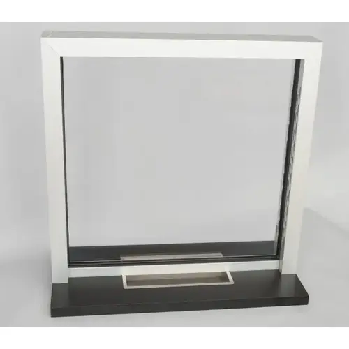 Transaction Window Speak Around Type 36" Width x 36" Height Level 1 Bullet Resistant Clear Anodized Finish