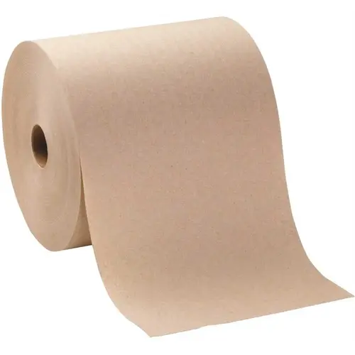 SofPull Hardwound Roll Paper Towel, Nonperforated, 7.87 x 1000ft, Brown
