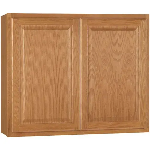 Hampton Medium Oak Raised Panel Stock Assembled Wall Kitchen Cabinet (36 in. x 30 in. x 12 in.) Hampton Medium Oak Raised Panel Stock Assembled Wall Kitchen Cabinet (36 in. x 30 in. x 12 in.)