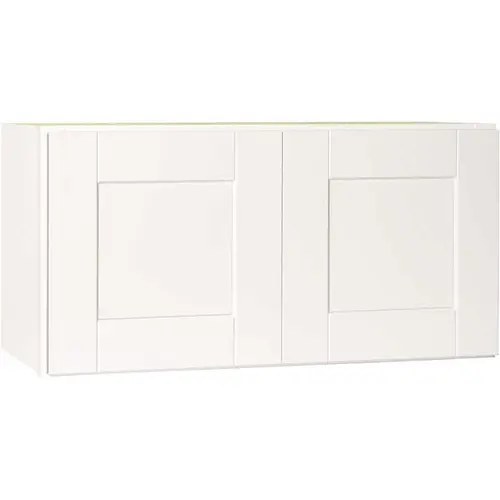 Shaker Satin White Stock Assembled Wall Bridge Kitchen Cabinet (30 in. x 15 in. x 12 in.) Shaker Satin White Stock Assembled Wall Bridge Kitchen Cabinet (30 in. x 15 in. x 12 in.)