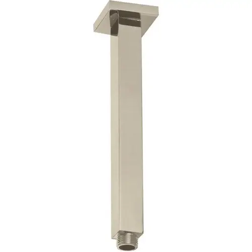 1/2 in. IPS True Square Ceiling Style Shower Arm with Square Flange in Satin Nickel 1/2 in. IPS True Square Ceiling Style Shower Arm with Square Flange in Satin Nickel