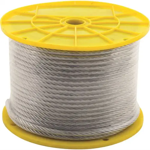 1/16 in. x 500 ft. Galvanized Steel Aircraft Cable, 7x7 Construction Reeled
