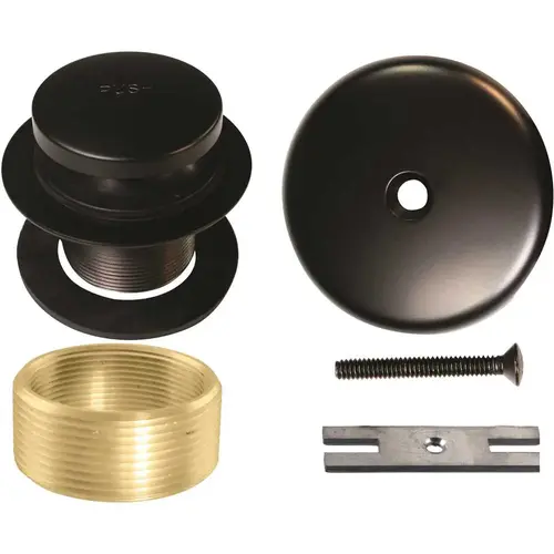 1-3/8 in. NPSM Brass Drain Assembly with Overflow Faceplate, Oil Rubbed Bronze 1-3/8 in. NPSM Brass Drain Assembly with Overflow Faceplate, Oil Rubbed Bronze