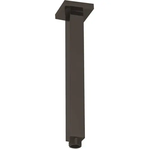 1/2 in. MIP True Square Ceiling Style Shower Arm with Square Flange, Matte Black 1/2 in. MIP True Square Ceiling Style Shower Arm with Square Flange, Matte Black