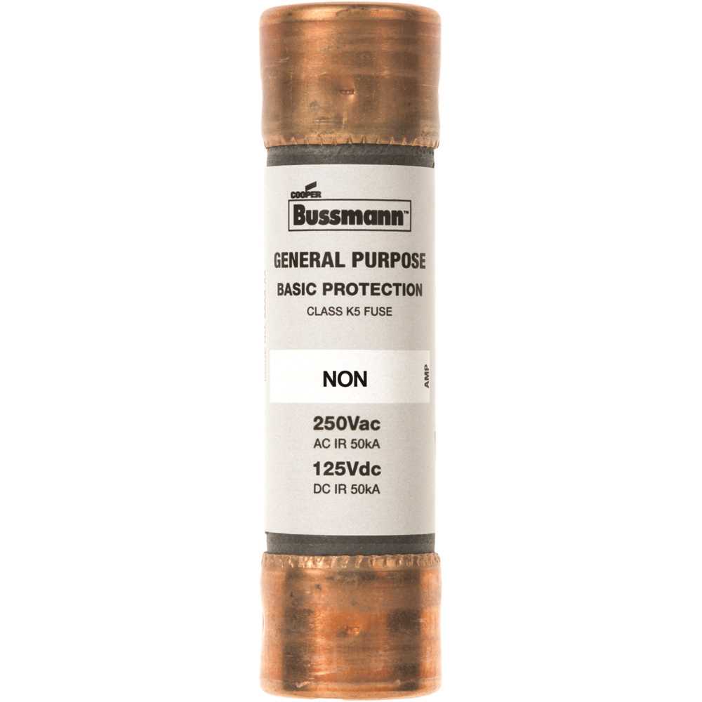 Cooper Bussmann BP/NON-15 15 Amp Brass Cartridge Fuses - Pair