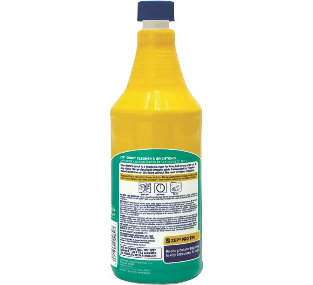 Zep, Inc. ZU104632-XCP12 Grout Cleaner and Whitener, 1 qt, Liquid