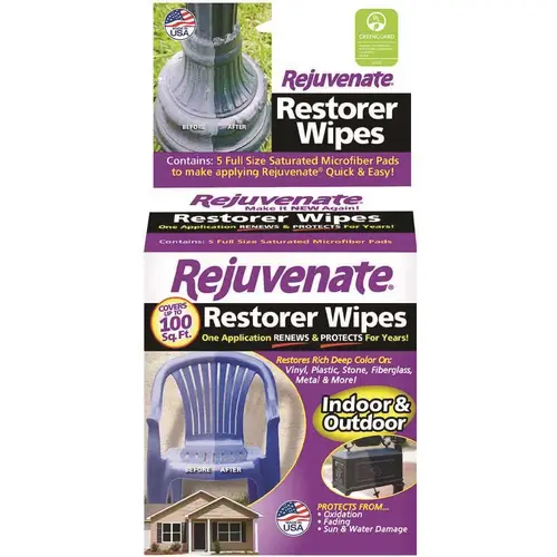 Restorer Unscented 4 In. x 4 In. Wipes (5-Count) Restorer Unscented 4 In. x 4 In. Wipes (5-Count)