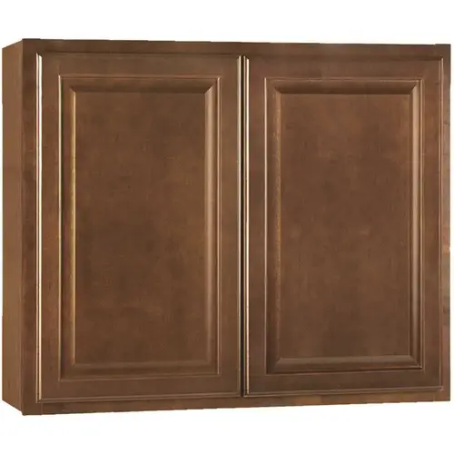 Hampton Assembled 36x30x12 in. Wall Kitchen Cabinet in Cognac