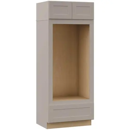 Shaker Assembled 33x84x24 in. Double Oven Kitchen Cabinet in Dove Gray Shaker Assembled 33x84x24 in. Double Oven Kitchen Cabinet in Dove Gray