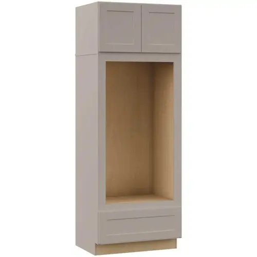 Shaker Assembled 33x90x24 in. Double Oven Kitchen Cabinet in Dove Gray Shaker Assembled 33x90x24 in. Double Oven Kitchen Cabinet in Dove Gray
