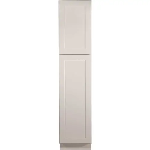 Brookings Plywood Assembled Shaker 18x84x24 in. 2-Door Pantry/Utility Kitchen Cabinet in White