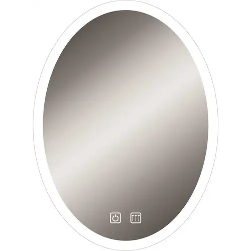 LED Bathroom Mirror With Defogger Night Light and 2-Touch On/Off Clear