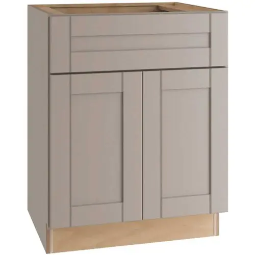 Veiled Gray Shaker Assembled Plywood 24 in. x 34.5 in. x 24 in. Sink Base Kitchen Cabinet with Soft Close Veiled Gray Shaker Assembled Plywood 24 in. x 34.5 in. x 24 in. Sink Base Kitchen Cabinet with Soft Close