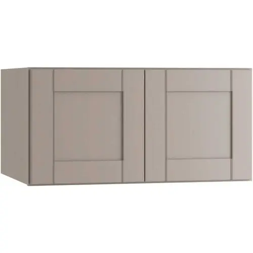 Veiled Gray Shaker Assembled Plywood 36 in. x 12 in. x 24 in. Wall Kitchen Cabinet with Soft Close