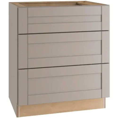 Veiled Gray Shaker Assembled Plywood 30 in. x 34.5 in. x 24 in. Base Drawer Kitchen Cabinet with Soft Close Veiled Gray Shaker Assembled Plywood 30 in. x 34.5 in. x 24 in. Base Drawer Kitchen Cabinet with Soft Close