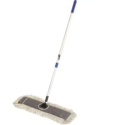 24 in. Cotton Dust Mop Set with Telescopic Handle 24 in. Cotton Dust Mop Set with Telescopic Handle