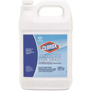 CLOROX CLO31651 128 oz. Anywhere Hard Surface Sanitizing Cleaner Bottle Clear