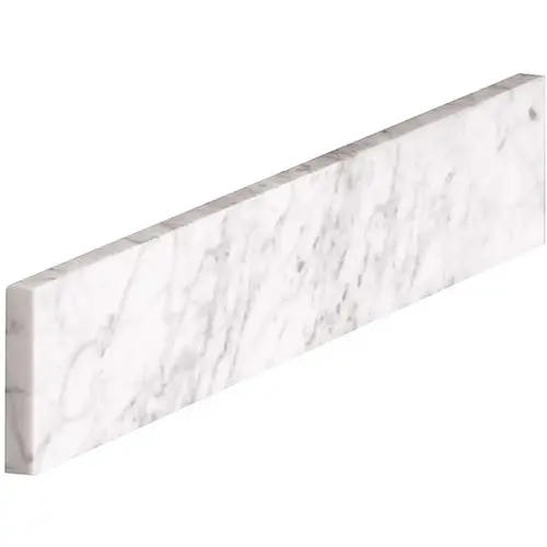 18 in. Marble Sidesplash in Carrara 18 in. Marble Sidesplash in Carrara