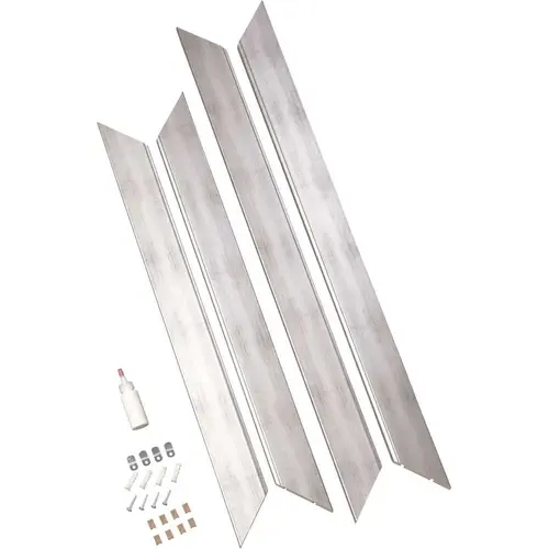 60 in. x 36 in. Makeup Mirror Frame Kit in Silver