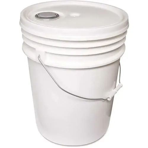 5 Gal. Plastic Pail with Lid White 5 Gal. Plastic Pail with Lid White