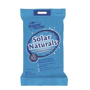 DIAMOND CRYSTAL 100012454 Solar Naturals Water Softener Salt Crystals White