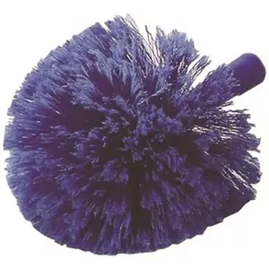 Carlisle Sanitary Maintenance Products 36340414 Flo-Pac Round Duster with Soft Flagged PVS Bristles in Blue