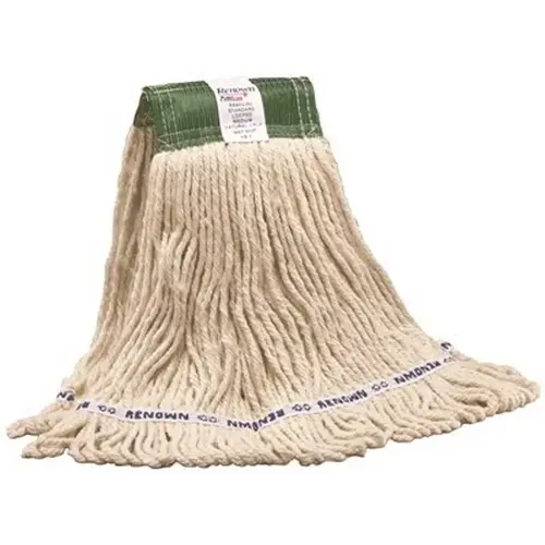 Standard Medium White Blend Loop-End Wet String Mop Head with 5 in. Head Band Standard Medium White Blend Loop-End Wet String Mop Head with 5 in. Head Band