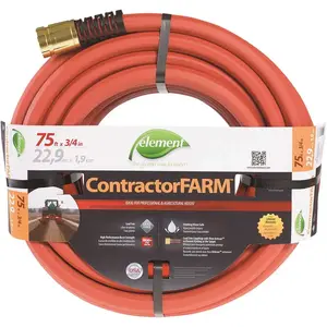 Element ELCF34075 Contractorfarm 3/4 In. X 75 Ft. Heavy-Duty Contractor Water Hose
