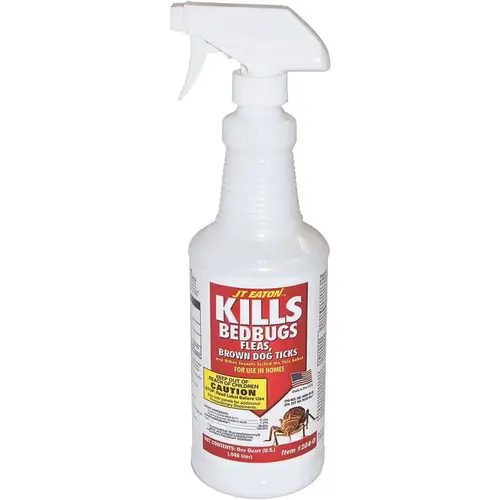 Bed Bug Killer, Liquid, Spray Application, 1 qt Bottle Yellow Bed Bug Killer, Liquid, Spray Application, 1 qt Bottle Yellow